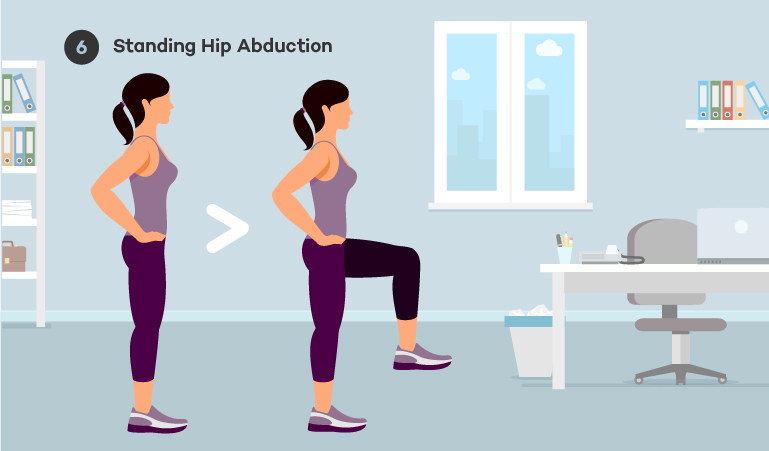 Step 6 Standing Hip Abduction